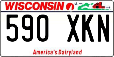 WI license plate 590XKN