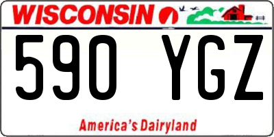 WI license plate 590YGZ