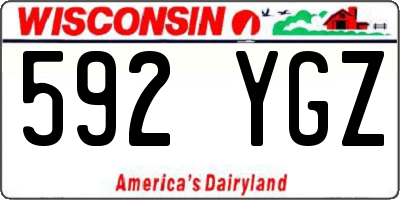 WI license plate 592YGZ