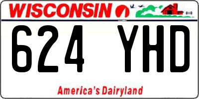 WI license plate 624YHD