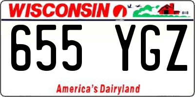 WI license plate 655YGZ