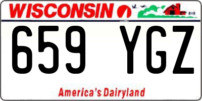 WI license plate 659YGZ