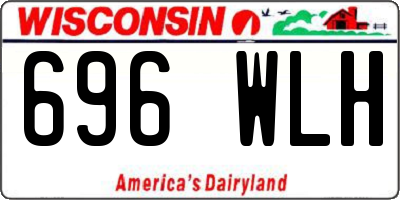 WI license plate 696WLH