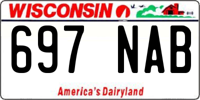WI license plate 697NAB