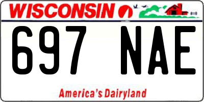 WI license plate 697NAE