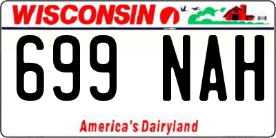 WI license plate 699NAH