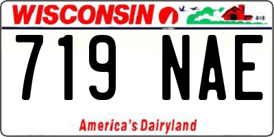 WI license plate 719NAE