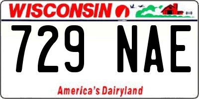 WI license plate 729NAE