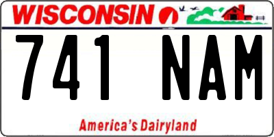 WI license plate 741NAM