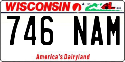 WI license plate 746NAM