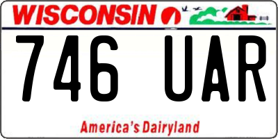 WI license plate 746UAR