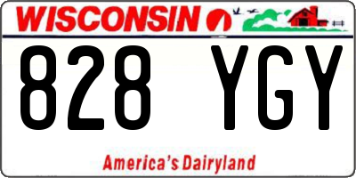 WI license plate 828YGY