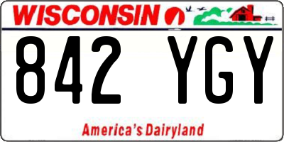 WI license plate 842YGY