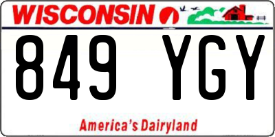 WI license plate 849YGY