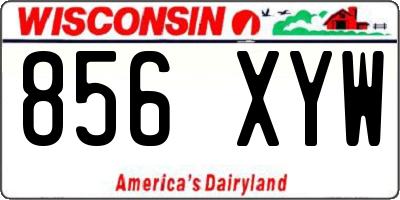 WI license plate 856XYW