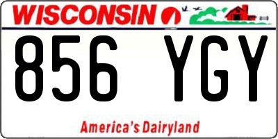 WI license plate 856YGY