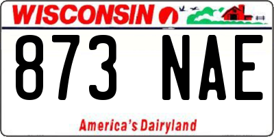 WI license plate 873NAE