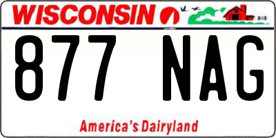 WI license plate 877NAG