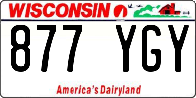 WI license plate 877YGY