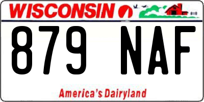 WI license plate 879NAF