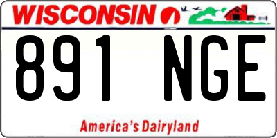 WI license plate 891NGE