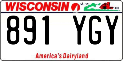 WI license plate 891YGY