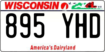 WI license plate 895YHD