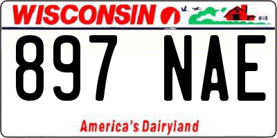 WI license plate 897NAE