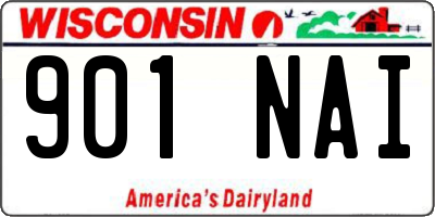 WI license plate 901NAI