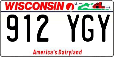 WI license plate 912YGY