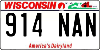 WI license plate 914NAN