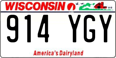 WI license plate 914YGY