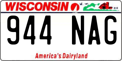 WI license plate 944NAG