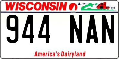 WI license plate 944NAN