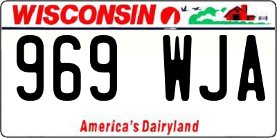 WI license plate 969WJA