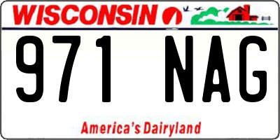 WI license plate 971NAG