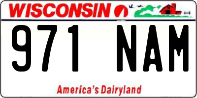 WI license plate 971NAM