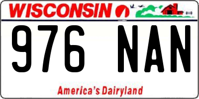 WI license plate 976NAN