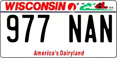 WI license plate 977NAN