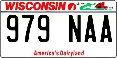WI license plate 979NAA