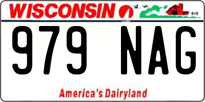 WI license plate 979NAG
