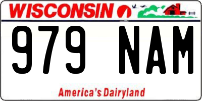 WI license plate 979NAM