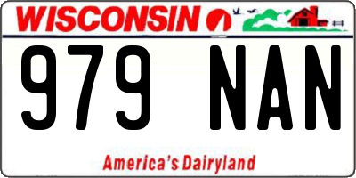 WI license plate 979NAN