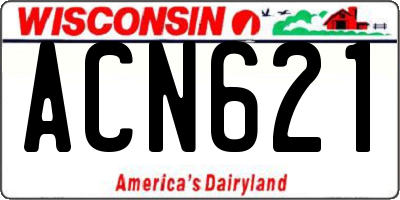 WI license plate ACN621