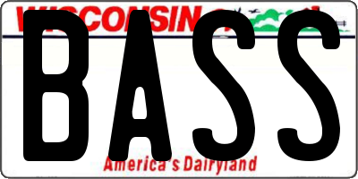 WI license plate BASS