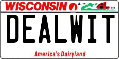 WI license plate DEALWIT