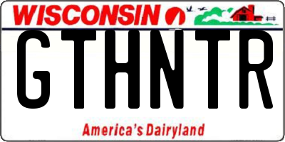 WI license plate GTHNTR