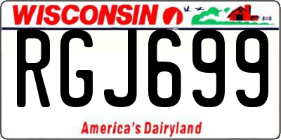 WI license plate RGJ699