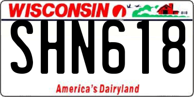WI license plate SHN618