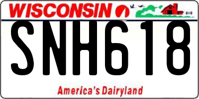 WI license plate SNH618